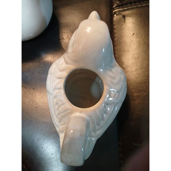 World Market White Cottage BIRD Creamer and Sugar Bowl Set - Picture 10 of 13